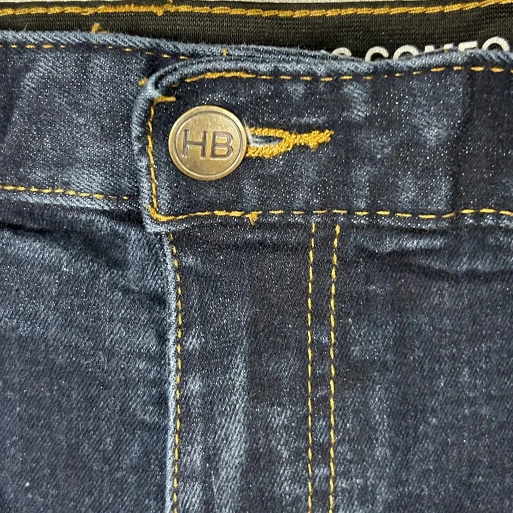 HB Harbor Bay‎ Men's Dark Wash Denim Jeans Continuous Comfort Waistband 46x30